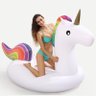Boia Gigante Flamingo ou Unicornio Inflavel 2.50m Flutuante Piscina Praia Lazer (MC804091/MC804092)  - 3