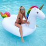 Boia Gigante Flamingo ou Unicornio Inflavel 2.50m Flutuante Piscina Praia Lazer (MC804091/MC804092)  - 1