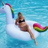 Boia Gigante Flamingo ou Unicornio Inflavel 2.50m Flutuante Piscina Praia Lazer (MC804091/MC804092)  - 2