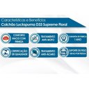 Ver imagem 2 de Cama Box Baú Queen: Colchão Espuma D33 Luckspuma Supreme Floral Pró Saúde Duplo + Base CRC