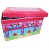 Bau Puff Crianca Caixa Para Organizar Guardar Brinquedo Quarto Infantil Rosa (PF-4) - 2