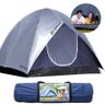 Barraca Camping 5 Pessoas Tenda Iglu Acampamento Praia Coluna D'Água 800mm (4387) - 1