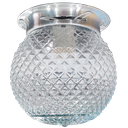 Ver imagem 1 de Plafon Colonial Alumínio Natural Globo Bico de Jaca Incolor