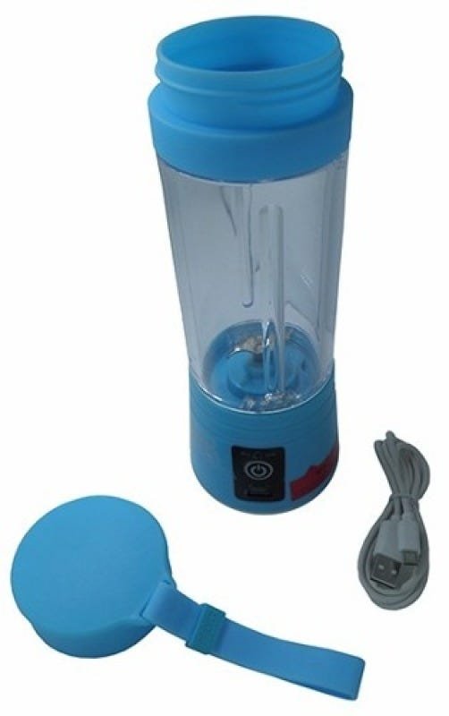 Mini Liquidificador Bateria Recarregavel Portátil Eletronico Azul - 4