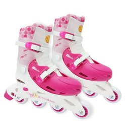 Patins Rosa Ajustável Belinda 33 Ao 36 Menina Inline (DMR4867) - 1
