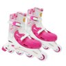 Patins Rosa Ajustável Belinda 33 Ao 36 Menina Inline (DMR4867) - 1