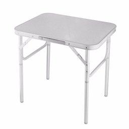 Mesa Camping De Alumínio Dobrável Com Tampo Mdf 90x60 Maleta - 1