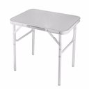 Ver imagem 1 de Mesa Camping De Alumínio Dobrável Com Tampo Mdf 90x60 Maleta
