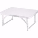 Ver imagem 5 de Mesa Camping De Alumínio Dobrável Com Tampo Mdf 90x60 Maleta