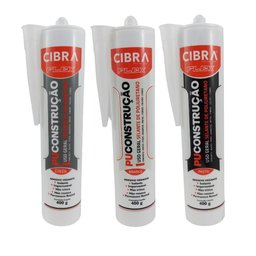 Cola Selante Poliuretano Cibra Flex Pu Construção Preto 400g - 2