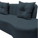 Ver mais imagens de Sofá 2 Lugares Orgânico Curvo Madrid 150cm Bouclé Cinza