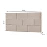 Cabeceira King 1,95 Ws Blocos Modular Paris Palha Bege - 2