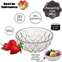 Ver imagem 3 de Tigela de Plástico para Sobremesa 310ml Cristal Glamour Incolor com 6 Unidades Plasutil Ref.15009