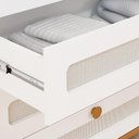 Ver imagem 3 de Cômoda Infantil Alfajor 1 Porta e 4 Gavetas Branco Acetinado/Nature - Permóbili Baby