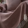 Manta Decorativa para Sofá Boho Hebrom Terra Cota Fastlar Manta 100% Algodão 140x150cm - 2