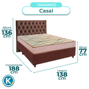 Ver imagem 3 de Kit Cabeceira + Cama Box + Colchão Casal D33 Maxsono Paropas