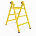 Ver imagem 4 de Mini Escada Extensiva 3x5 Degraus 1,65m Aço 120kg - Color Edition