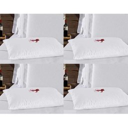 Kit Capas Protetoras para Travesseiro Impermeável Repelente 04 Peças 100% Algodão 200 Fios -  - 1