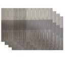 Ver imagem 2 de Jogo Americano 4 peças Retangular 30x45cm Santiago Des. 006 - Niazitex Bege