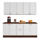 Ver imagem 5 de Cozinha Completa Unna 9 Portas 2 Gavetas Nogueira E Branco