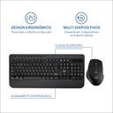 Ver imagem 7 de Kit Teclado e Mouse sem Fio Cs1200 Multimídia Conexão Bt+usb 3200dpi Ajustável com Cliques Multi - T