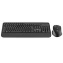 Ver imagem 2 de Kit Teclado e Mouse sem Fio Cs1200 Multimídia Conexão Bt+usb 3200dpi Ajustável com Cliques Multi - T