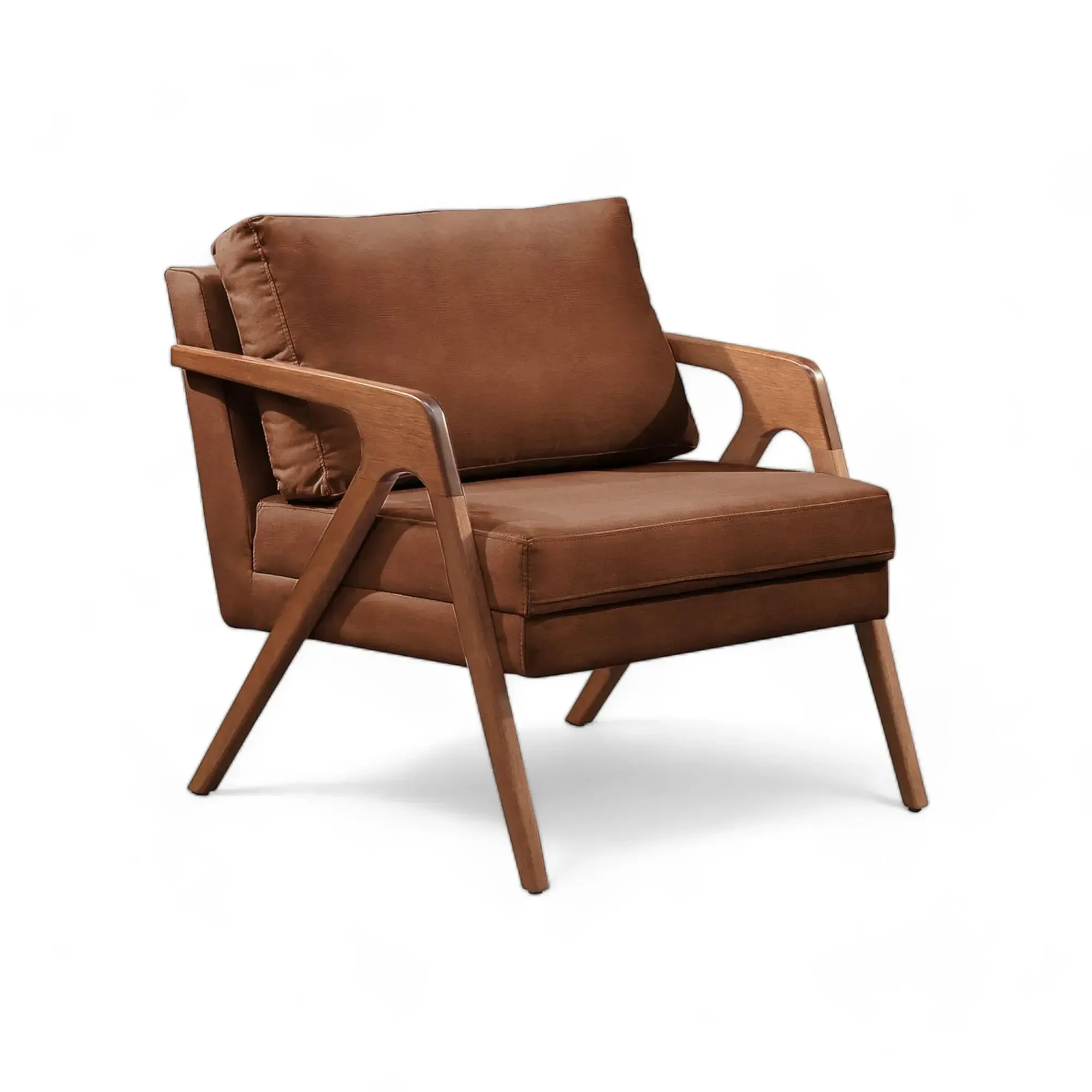 Poltrona Mona Premium Corino:corino Caramelo