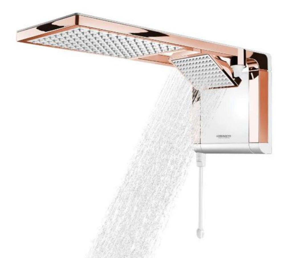 Ducha Acqua Duo Branco/rose 6800w - 5