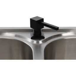 Dispenser Detergente Preto Quadrado Inox Embutir Demima Deimima de Embutir - 2