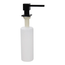 Dispenser Detergente Preto Quadrado Inox Embutir Demima Deimima de Embutir - 3