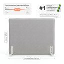 Ver imagem 4 de Cabeceira para Cama Box Queen Size Mirella 160cm Moderna com Frame Linho Cinza Claro - Abmaza