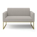 Ver imagem 5 de Sofá 2 Lugares Namoradeira Industrial Dourado Marisa Bouclê D03 - D’Rossi