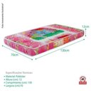 Ver imagem 4 de Colchão de Berço Helita Plastificado Espuma D18 Fadas Rosa Casah 70cm Único