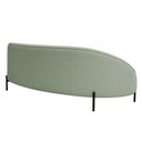 Ver imagem 5 de Sofá Curvo Porto 03 Lugares 180cm Pés Preto Bouclé Verde Claro - Nexta Casa