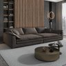 Kit 20 Unidades Painel Ripado de Madeira Pvc Teca Envelhecida Prime para Decoração Moderna 2,9mx16cm - 2
