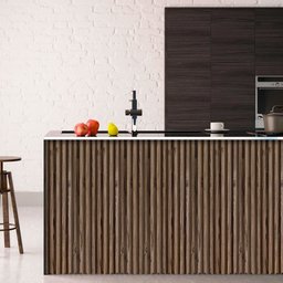 Kit 20 Unidades Painel Ripado de Madeira Pvc Teca Envelhecida Prime para Decoração Moderna 2,9mx16cm - 5