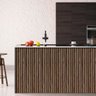 Kit 20 Unidades Painel Ripado de Madeira Pvc Teca Envelhecida Prime para Decoração Moderna 2,9mx16cm - 5