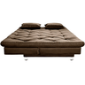 Sofá Cama 3 Lugares Multiuso Sued Premium:marrom - 4