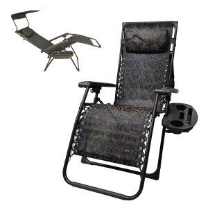 Cadeira Espreguiçadeira Reclinavel Praia Verao Piscina Lazer Sol Gravidade Zero Dobravel Resistente 