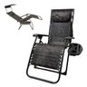 Cadeira Espreguiçadeira Reclinavel Praia Verao Piscina Lazer Sol Gravidade Zero Dobravel Resistente  - 1