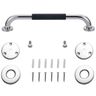 Barra de Apoio Inox 60cm Suporte Antiderrapante Banheiro Box Idoso Criança Gestante Cadeirante Escad - 4