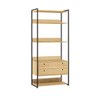Guarda Roupa Closet Industrial Solteiro 2 Gavetas - Pinus - 1