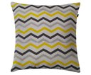 Ver imagem 1 de Almofada Natural Chevron 40x40cm Amarela