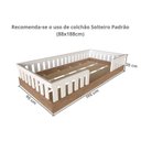 Ver imagem 4 de Cama Infantil Montessoriana Solteiro Sol Marrom/Carvalho Mel/Branco