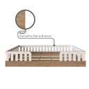 Ver imagem 6 de Cama Infantil Montessoriana Solteiro Sol Marrom/Carvalho Mel/Branco