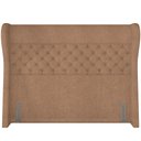 Ver imagem 4 de Kit Cabeceira Cama Box Queen 160 Cm Madrid com Puff Recamier Santorini Bouclê Bege - Lyam Decor