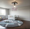 Ver imagem 3 de Lustre Acrílico Cristal para Quarto de Criança Bebe 25 Cm de Altura - Transparente