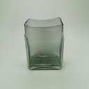 Ver imagem 2 de Vaso Decorativo Enfeite Casa Retangular Home&co Vidro 23x18x13cm Fumê