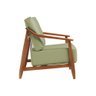Poltrona Decorativa Vita Estofada Boucle Verde Oliva - Mel - 5