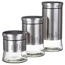 Ver imagem 2 de Kit Porta Mantimentos 3 Peça Vidro Organiza Cozinha PMT-001 PGB 3 Peças
